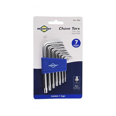 Chave Torx Brasfort Jgo 7pcs T10-740 Blister 7833