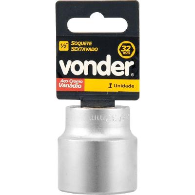 Soquete Sextavado Enc 1/2" 10Mm Curto Vanád. Vonder