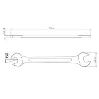 Chave Fixa 6x7 Mm Tramontina Basic Com Corpo Em Aço Especial Cromado Tramontina - 2