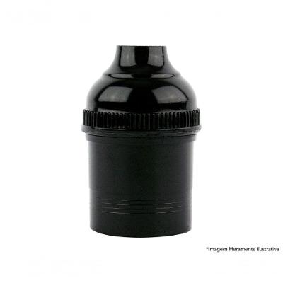 Soquete Pendente S/Chave Termoplast Preto 43.02B C/10Pcs