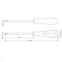 Chave De Fenda Tramontina Yellow Com Ponta Cruzada 3/16x6" Tramontina - 9
