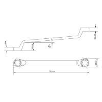 Chave Estrela 25x28 Mm Tramontina Com Corpo Em Aço Especial Cromado Tramontina - 2