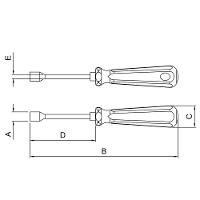 Chave De Fenda Canhão Em Aço Cromo Vanádio 9 Mm Tramontina Pro Tramontina - 2