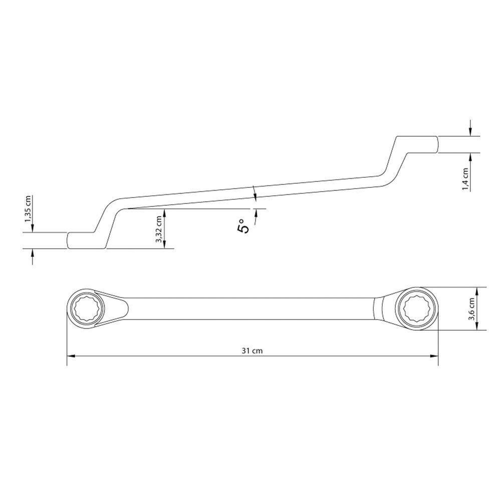 Chave Estrela 21x23 Mm Tramontina Com Corpo Em Aço Especial Cromado Tramontina - 2