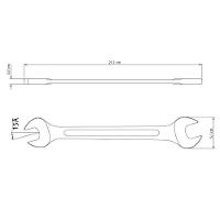 Chave Fixa 21x23 Mm Tramontina Basic Com Corpo Em Aço Especial Cromado Tramontina