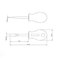 Chave De Fenda Toco Tramontina Yellow Com Ponta Chata 3/16x1.1/2" Tramontina - 2