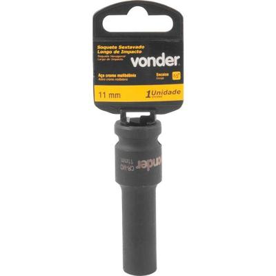 Soquete Sextavado De Impacto Longo Encaixe 1/2" 11Mm Vonder