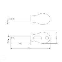 Chave De Fenda Toco Tramontina Yellow Com Ponta Cruzada 3/16x1.1/12" Tramontina - 3