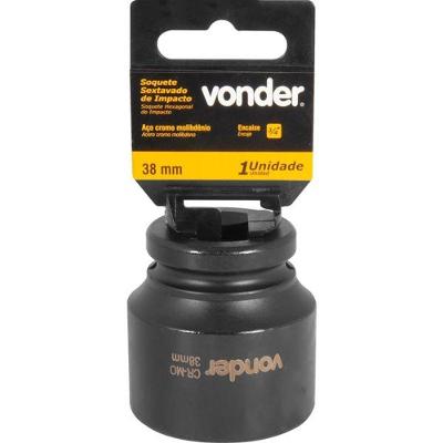 Soquete Sextavado De Impacto Enc 3/4" 38mm Aço Cromo Vonder