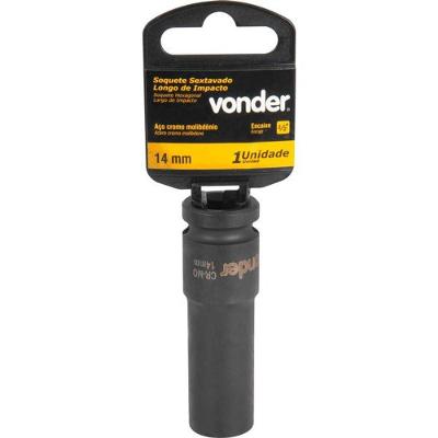 Soquete Sextavado De Impacto Longo Encaixe 1/2" 14Mm Vonder