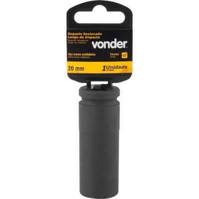 Soquete Sextavado De Impacto Longo Encaixe 1/2" 20Mm Vonder