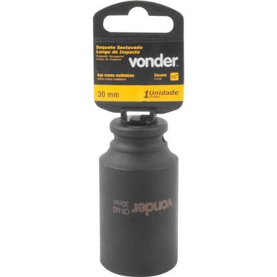 Soquete Sextavado De Impacto Longo Enc 1/2" 30Mm Aço Cromo