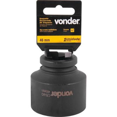 Soquete Sextavado De Impacto 3/4" 46mm Aço Cromo Vonder