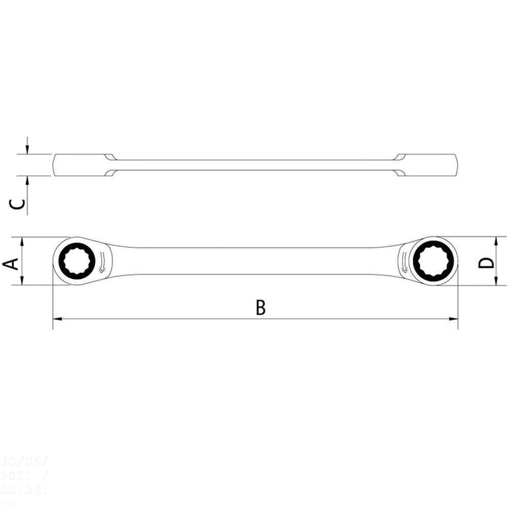 Chave Estrela Com Catraca 10x11 Mm Tramontina - 2