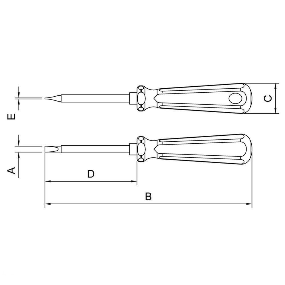 Chave De Fenda Isolada Ponta Chata Em Aço Cromo Vanádio 5x200 Mm (3/16x8") Tramontina Pro Tramontina - 2
