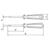 Chave De Fenda Isolada Ponta Chata Em Aço Cromo Vanádio 5x200 Mm (3/16x8") Tramontina Pro Tramontina - 2