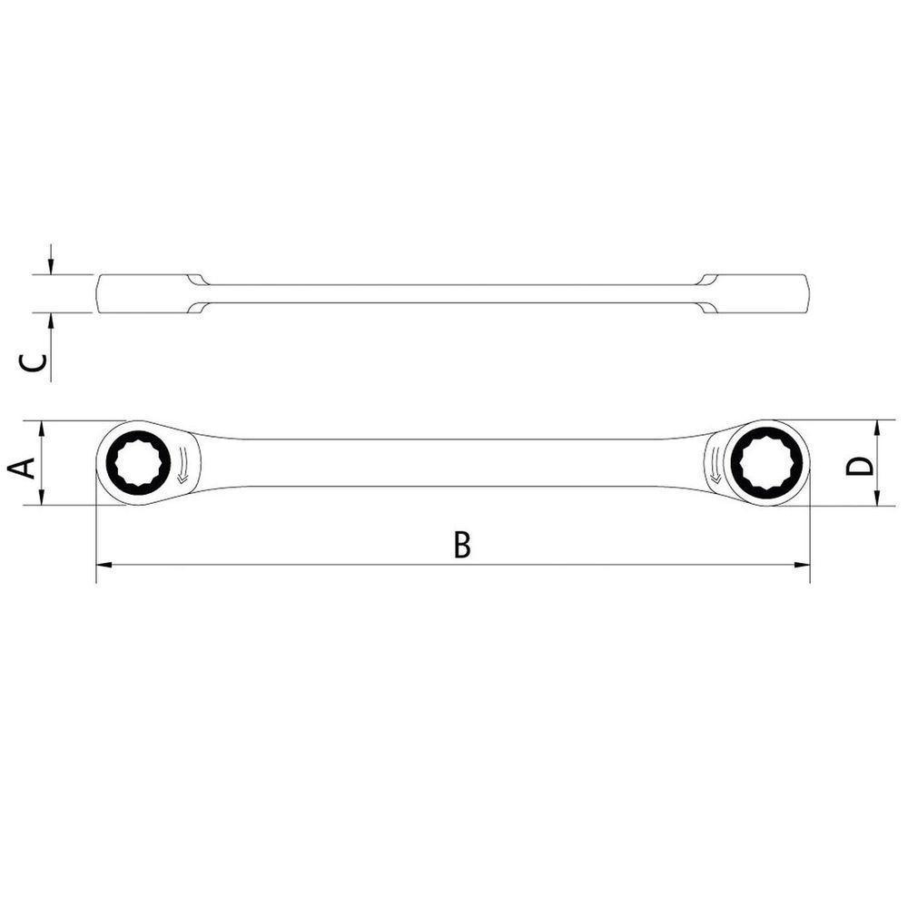 Chave Estrela Com Catraca 17x19 Mm Tramontina Pro Tramontina - 2