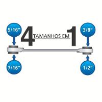Chave Com Catraca 4 Bocas 9/16"x5/8"x11/16"x3/4" Tramontina Pro Tramontina - 3