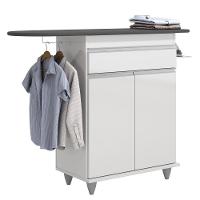 Tábua De Passar Com Balcão 2 Portas 1 Gaveta Larissa Branco - 1