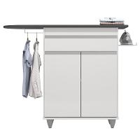 Tábua De Passar Com Balcão 2 Portas 1 Gaveta Larissa Branco - 2