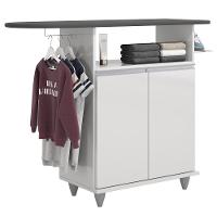 Tábua De Passar Com Balcão 2 Portas Carla Branco - Lumil - 5