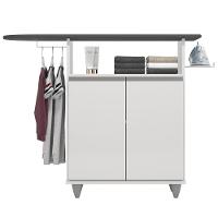 Tábua De Passar Com Balcão 2 Portas Carla Branco - Lumil - 6