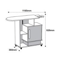 Tábua De Passar Roupas Havaí Rv - Branco - 4