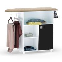 Tábua De Passar Com Armário Mariana Branco E Preto 976 - 1