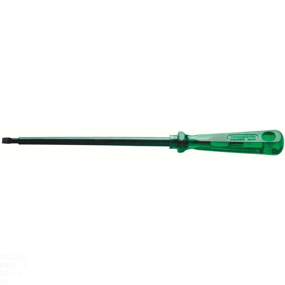 Chave De Fenda Isolada Ponta Chata Em Aço Cromo Vanádio 6x250 Mm (1/4x10") Tramontina Pro Tramontina - 1