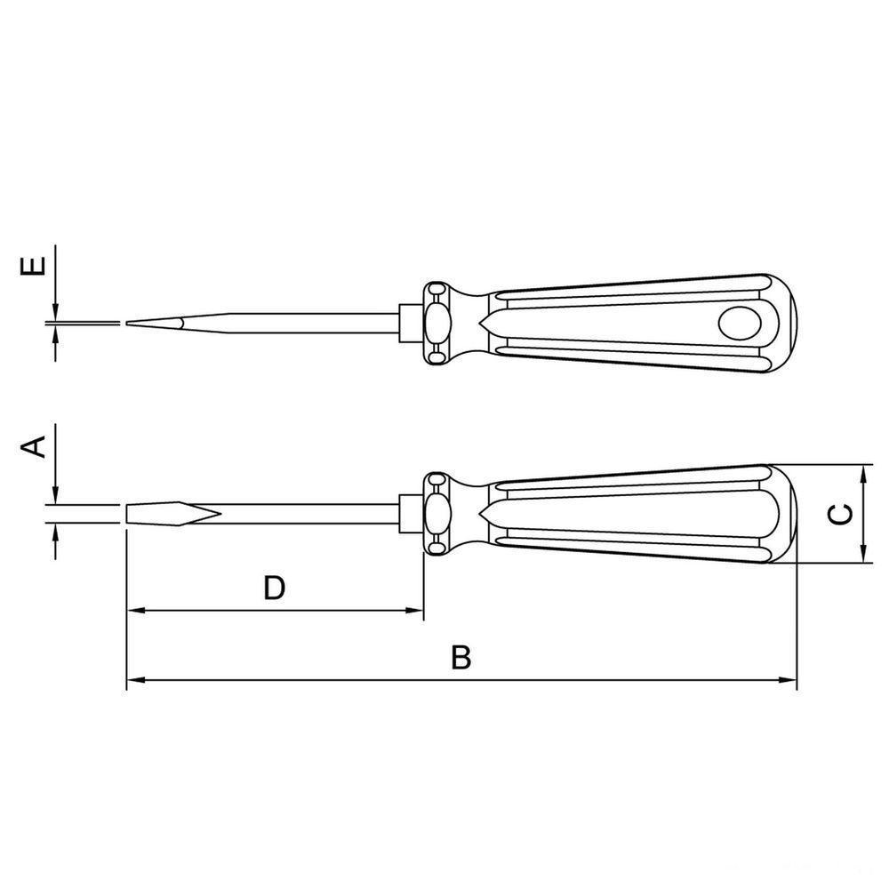 Chave De Fenda Ponta Chata Em Aço Cromo Vanádio 3x250 Mm (1/8x10") Tramontina Pro Tramontina - 2
