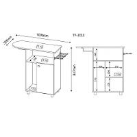 Tábua de Passar 1 Porta Branco Tecno Mobili - 2