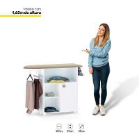 Tábua De Passar Roupa Multiuso 01 Porta Branco - 3