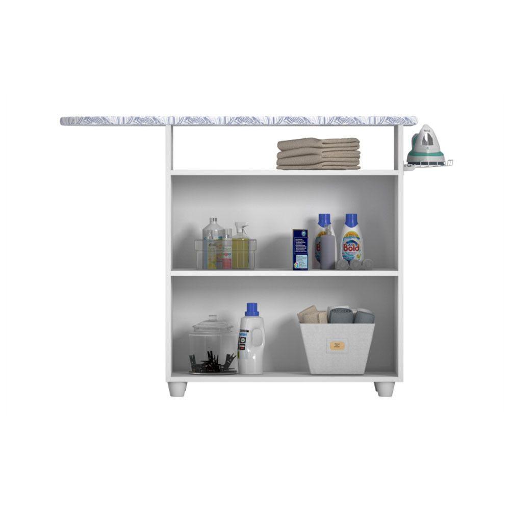 Tábua De Passar Roupas Criativa Para Lavanderia 2 Portas E Porta Ferro Notável Branco - 1