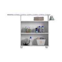 Tábua De Passar Roupas Criativa Para Lavanderia 2 Portas E Porta Ferro Notável Branco - 1