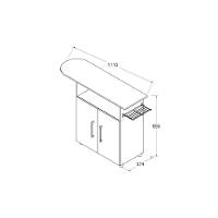 Tábua de Passar Ditália 2 Portas Mp-50 Branco - 3