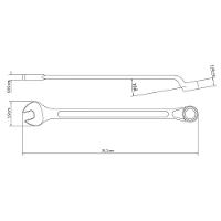 Chave Combinada 1.1/16" Com Pescoço Tramontina Com Corpo Forjado Em Aço Especial Cromado Tramontina - 2