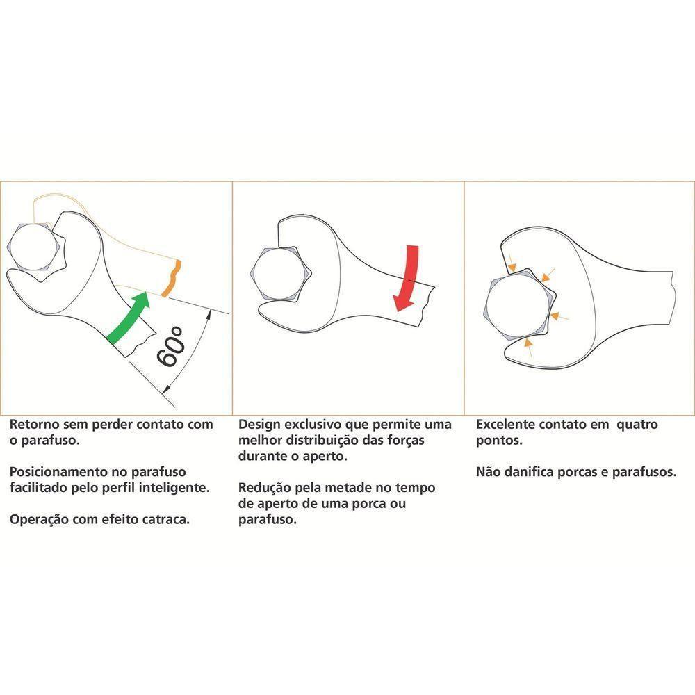 Chave Combinada Com Catraca 12 Mm Tramontina Pro Tramontina - 3