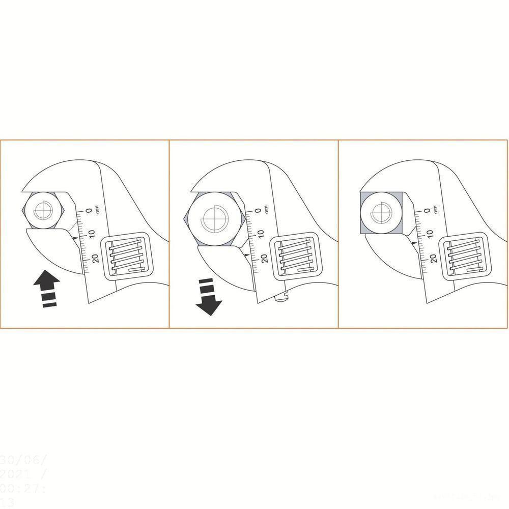 Chave Ajustável 10" Forjada Em Aço Cromo Vanádio Tramontina Pro Tramontina - 5