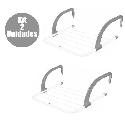 Mini Varal Kit 2 Unidades Portatil Roupa Secadora Externo