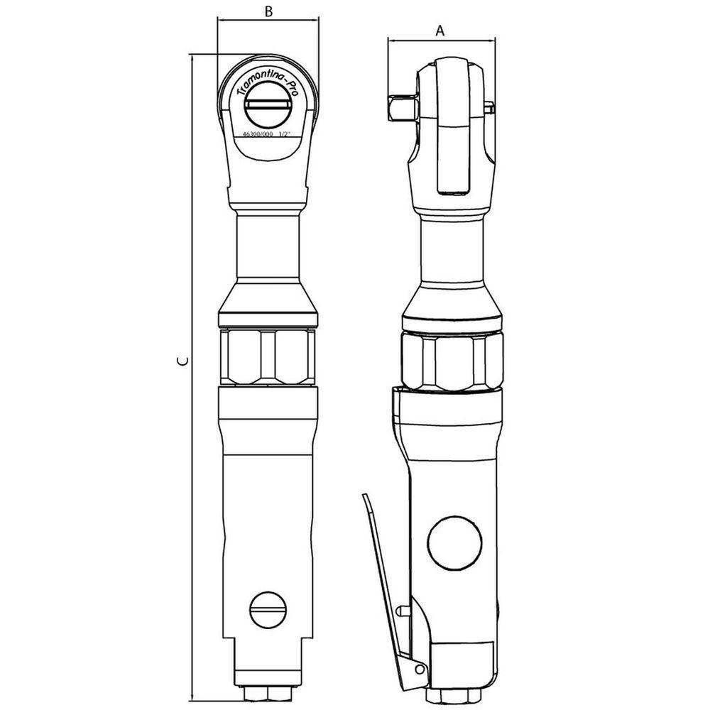 Chave Catraca Pneumática 1/2" Tramontina Pro Tramontina - 4