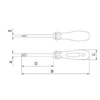 Chave Trafix Com Cabo Em Aço Cromo Vanádio T7 Tramontina Pro Tramontina - 2