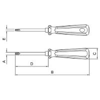 Chave Trafix Com Cabo Em Aço Cromo Vanádio T8 Tramontina Pro Tramontina - 2