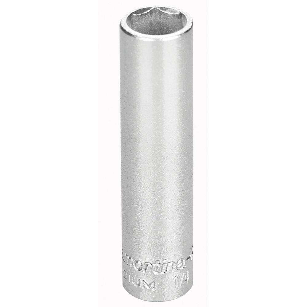 Soquete Sextavado Longo Em Aço Cromo Vanádio 8 Mm - Encaixe 1/4" Tramontina Pro Tramontina - 1