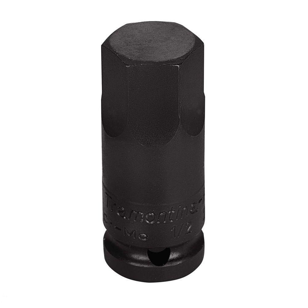 Soquete De Impacto Ponta Hexagopnal Em Aço Cromo Molibdênio 21 Mm - Encaixe 1/2'' Tramontina - 1