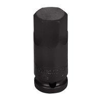 Soquete De Impacto Ponta Hexagopnal Em Aço Cromo Molibdênio 21 Mm - Encaixe 1/2'' Tramontina - 1