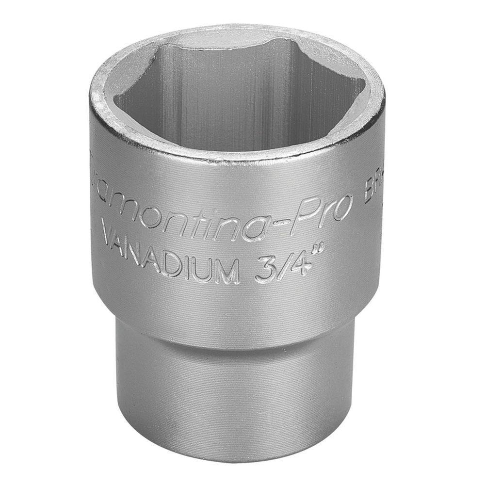 Soquete Sextavado Em Aço Cromo Vanádio 36 Mm - Encaixe 3/4" Tramontina - 1