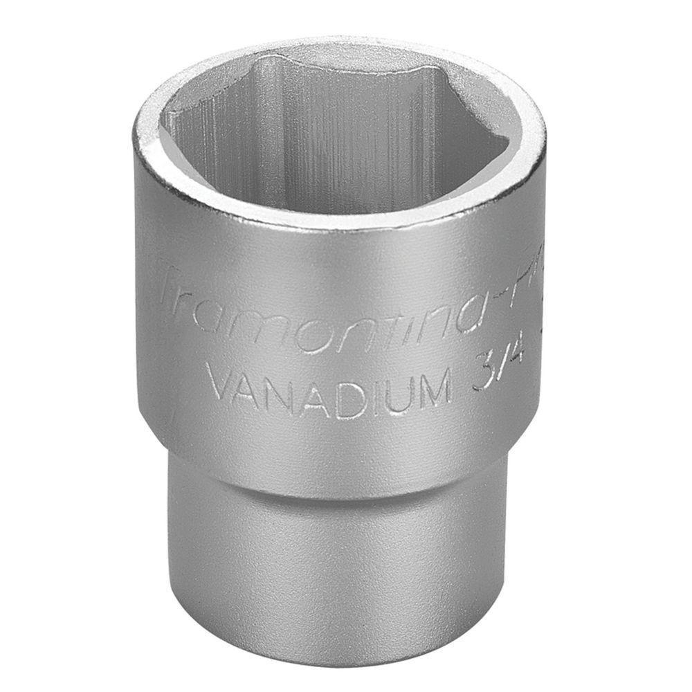 Soquete Sextavado Em Aço Cromo Vanádio 32 Mm - Encaixe 3/4" Tramontina - 1