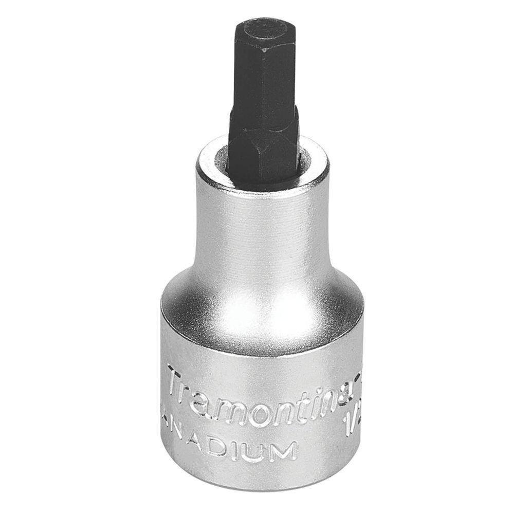 Soquete Em Aço Cromo Vanádio Ponta Hexagonal 7 Mm - Encaixe 1/2" Tramontina - 1