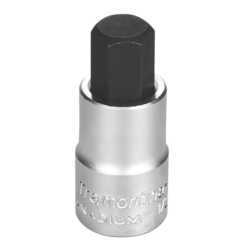 Soquete Em Aço Cromo Vanádio Ponta Hexagonal 14 Mm - Encaixe 1/2" Tramontina Pro Tramontina - 1
