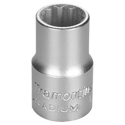 Soquete Estriado Em Aço Cromo Vanádio 1/2" - Encaixe 1/2" Tramontina Pro Tramontina